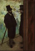 Edgar Degas Halevy and Cave Backstage at the Opera Germany oil painting artist